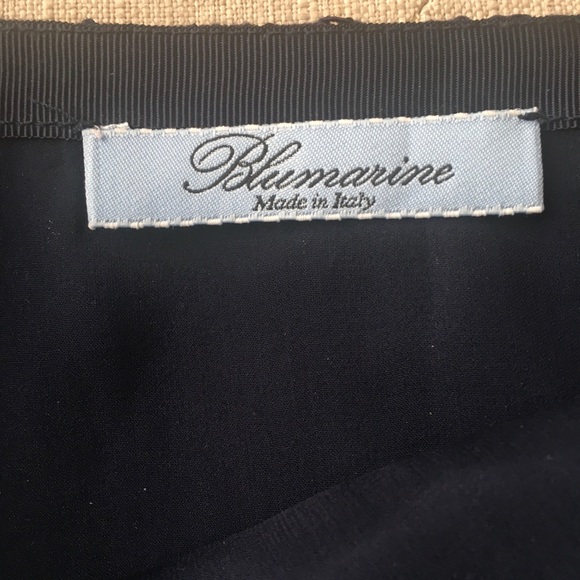 Blumarine Dark Blue Lace Short Skirt Sz 4 US $395 - Picture 5 of 13